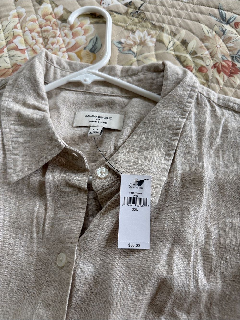 Banana Republic Linen Button Down Shirt - Picture 5 of 8